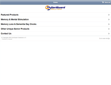 Tablet Screenshot of geriguard.com